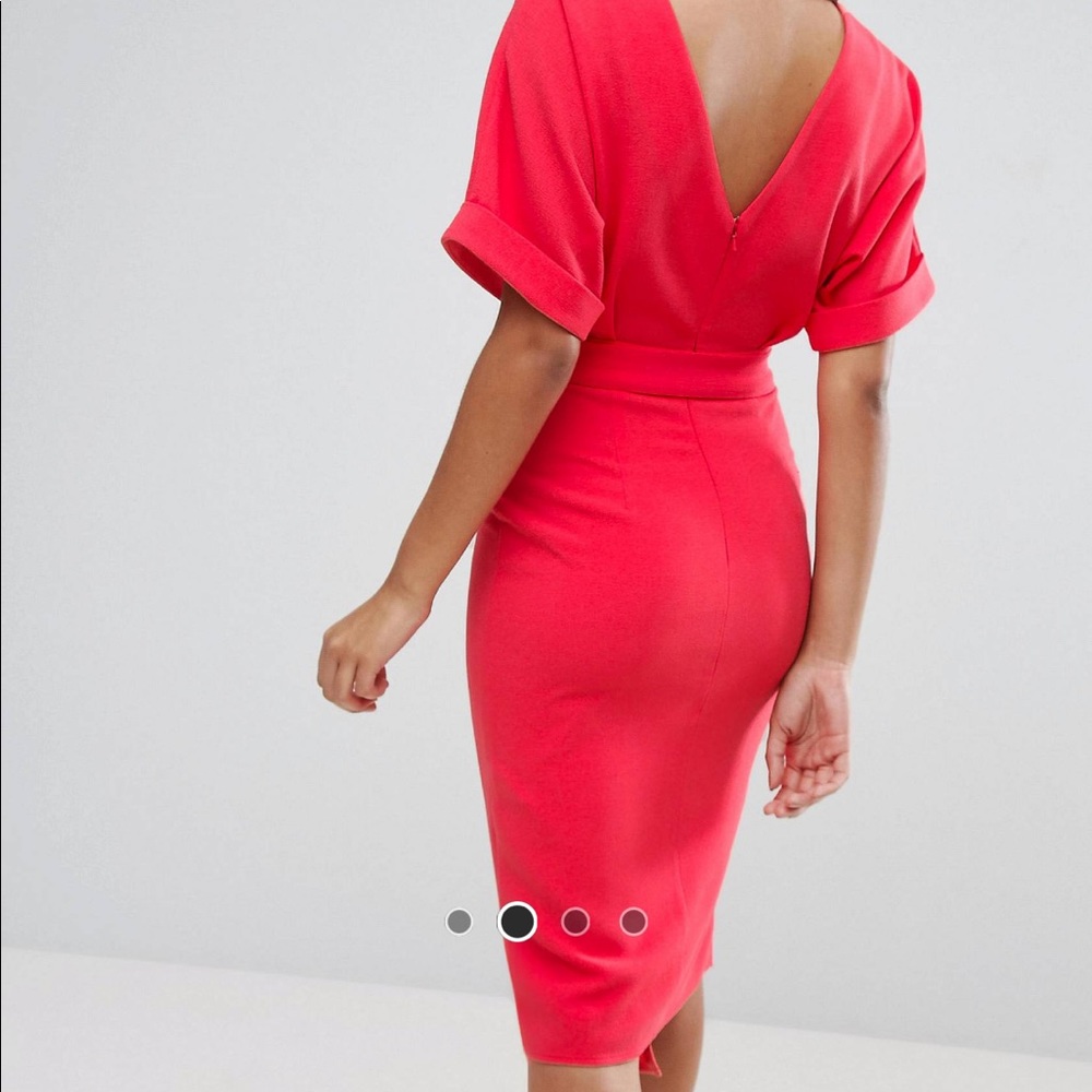 Split Front Midi Dress - Picture 2 of 3